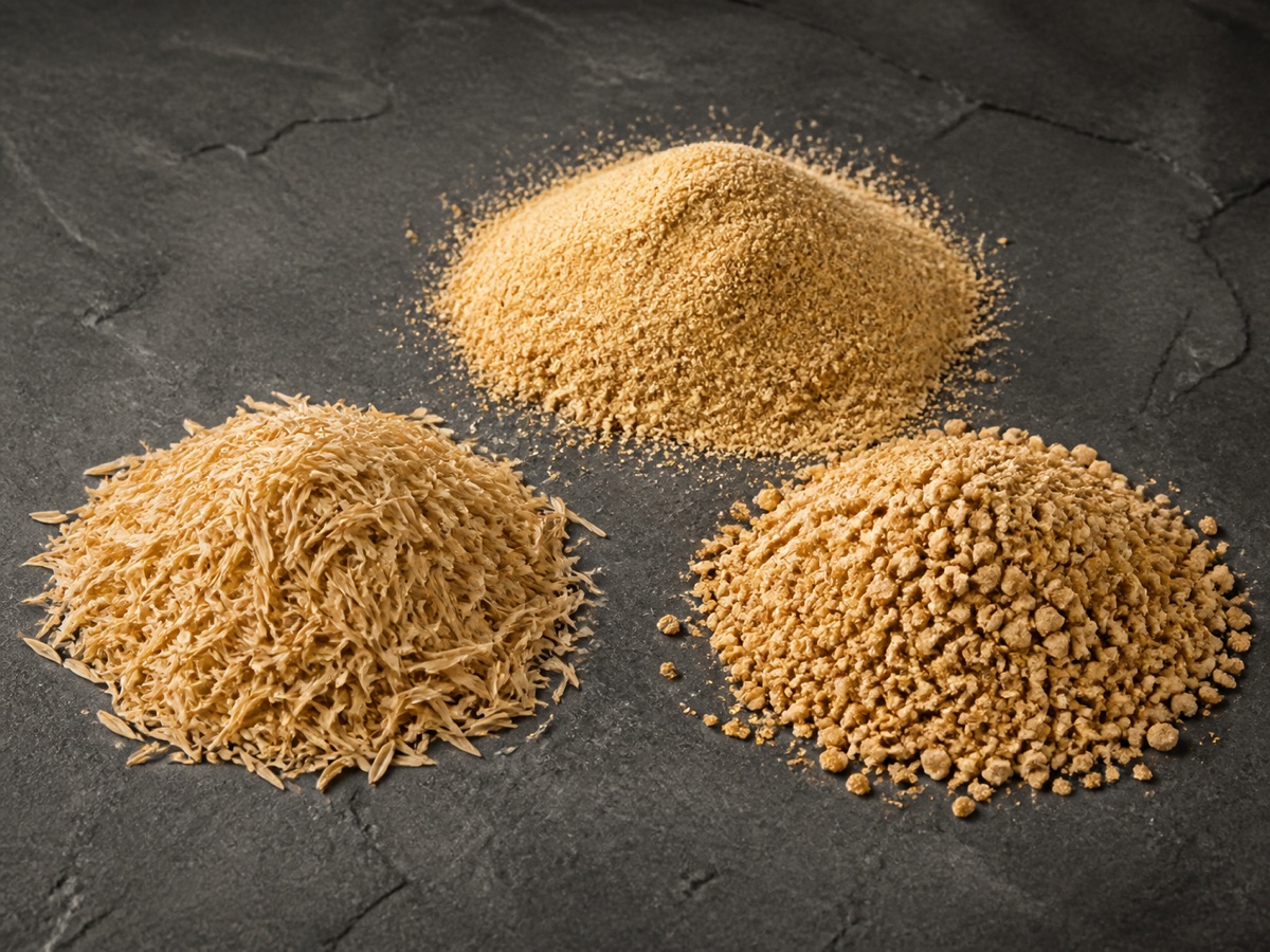 Rice husks, rice bran and soybean meal agricultural by-products